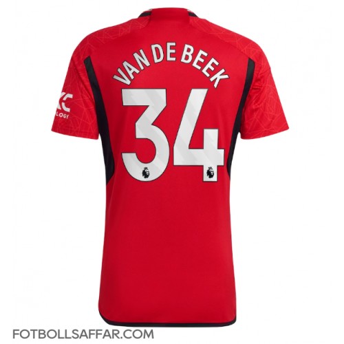 Manchester United Donny van de Beek #34 Hemmatröja 2023-24 Kortärmad